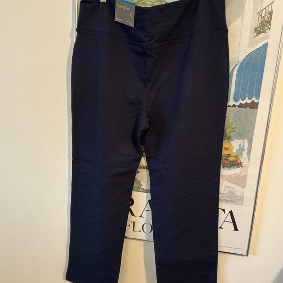 STYLE & CO. Navy Blue Pants XL 39“ long New NWT extra large. pull on style - Picture 2 of 7